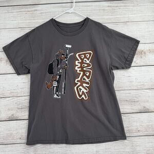 DogDays of Cypress Barks T-Shirt Mens Medium Gray Stretch Streetwear 2000-2024‎